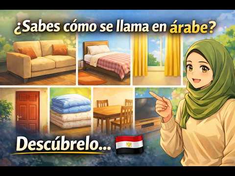 Árabe egipcio para principiantes | Vocabulario de la casa + pronunciación