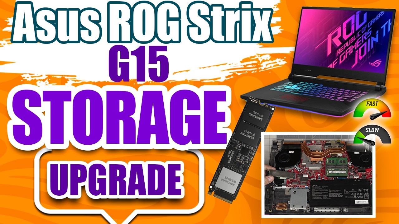 How to Upgrade SSD Storage on Asus ROG Strix G15 G512LI Laptop