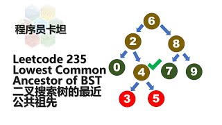 Download the video "Leetcode 235 Lowest Common Ancestor of a Binary Search Tree 二叉搜索树的最近公共祖先 Javascript 卡坦刷题"