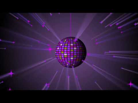 Disco Ball Madness: New Vj Animation Of A Mirror Disco Ball In Lilac And Purple Colors