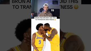 Bron And Bronny Did This To TRANSFER GREATNESS 😳 #nba #lebronjames #basketball #shorts