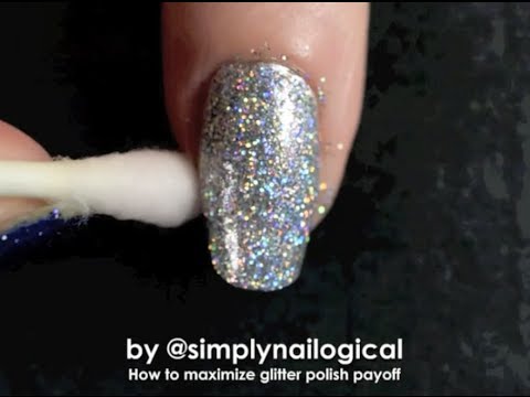 How to maximize glitter polish payoff