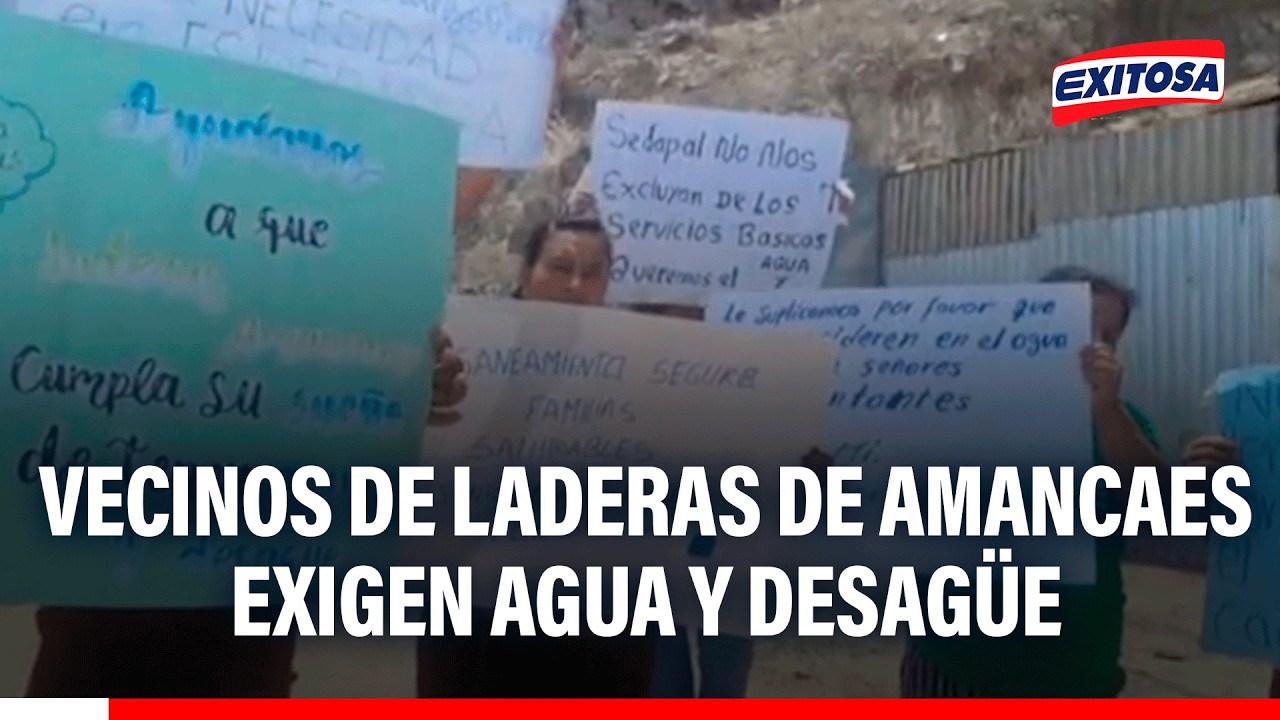 🔴🔵 Vecinos de laderas Amancaes exigen agua y desagüe ante silos colapsados