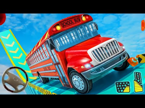 Impossible School Bus Simulator Tracks Driving - Buses Stunt Driver | Android Gameplay
