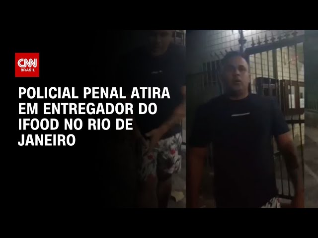 Policial atira em entregador de aplicativo no RJ após discussão | AGORA CNN