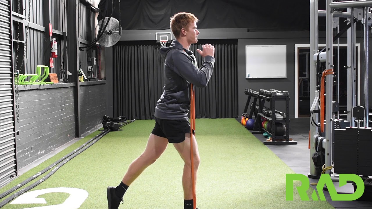 Banded Split Squat - YouTube