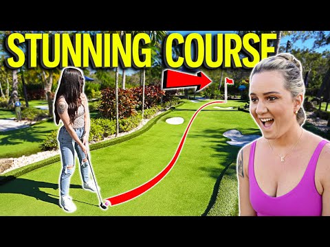 We Have Never Seen a Mini Golf Course Like This! - Hole In One!