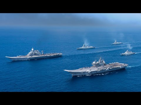 INS Vikrant and INS Vikramaditya came together for Spectacular Showcase 🇮🇳 | Indian Navy Display