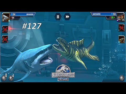 MEGALODON vs DAKOSAURUS JURASSIC WORLD THE GAME | Dinosaurs Battle - # 127 | Dinosaurs Fighting