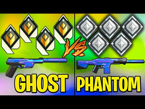 Valorant: 4 Radiant Ghosts VS 5 Phantom Silvers!