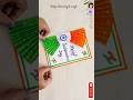 Independence Day Greeting Card How To Make Independence Day Card Shorts Shortvideo 15august