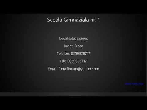Scoala Gimnaziala nr. 1 Spinus