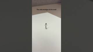 Try this trick with a ball point pen!🖊️#stickfigure #smudge #shadow #3d #drawing
