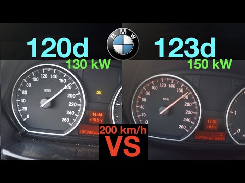 Acceleration Battle | BMW 120d vs BMW 123d | E81 vs E82 | 130 vs 150 kW | 6AT vs 6MT