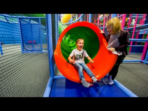 Fun Tubes and Pipes at Andy's Lekland Indoor Playground for Kids