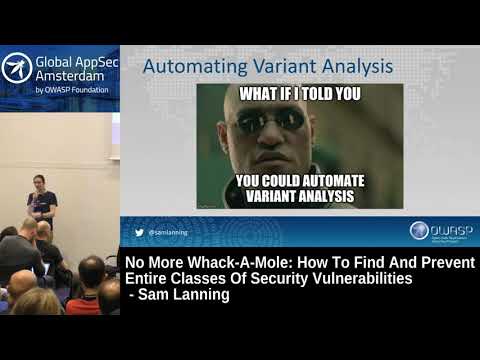 Image thumbnail for talk How To Find And Prevent Entire Classes Of Security Vulnerabilities