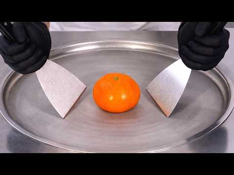 Tangerine - Ice Cream Rolls | Satisfying Visual ASMR