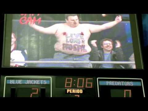 Dancing Kevin- CBJ vs. NSH- 12.8.11