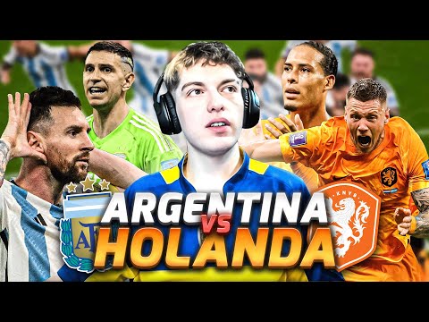 REACCION AL ARGENTINA 2 (4) PAISES BAJOS (3) - CUARTOS DE FINAL DEL MUNDIAL QATAR 2022