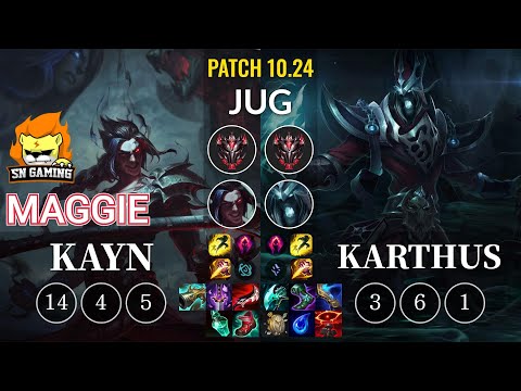 SN Maggie Kayn vs Karthus Jungle - KR Patch 10.24
