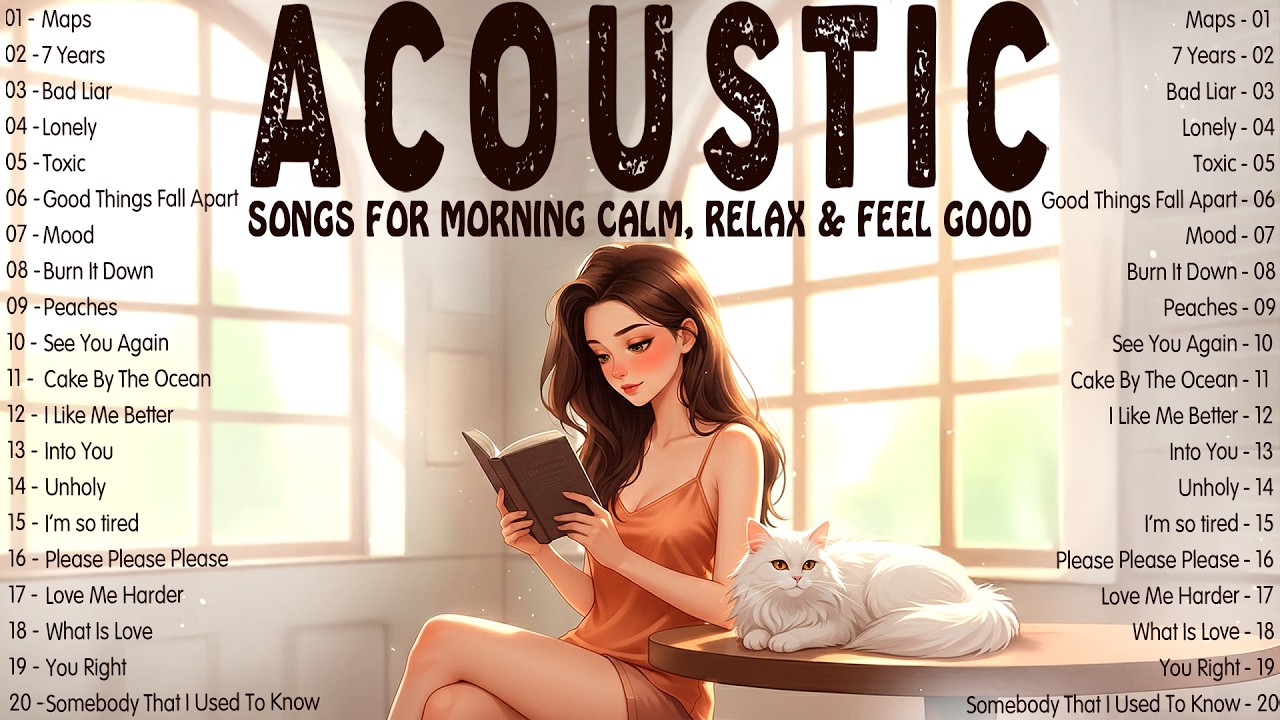 Acoustic Songs With Lyrics 2026 🌞 Morning Calm, Relax & Feel Good