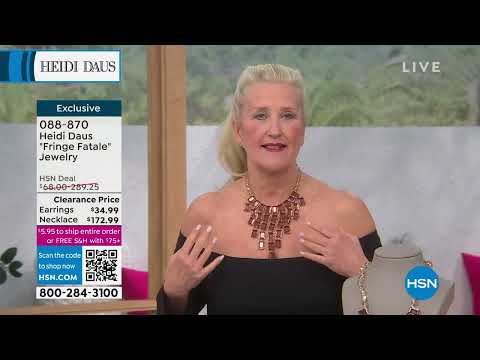 Heidi Daus "Fringe Fatale" 161/4" Beaded Bib Necklace