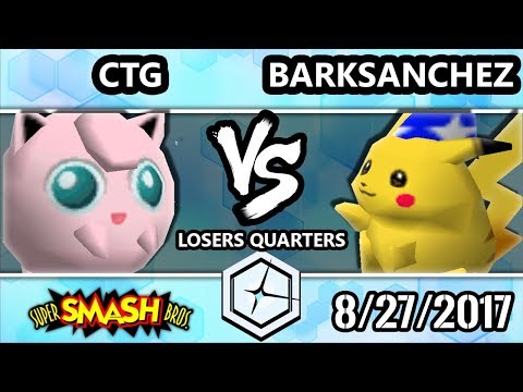 Shine 2017 Smash 64 - CTG (Jigglypuff) vs BarkSanchez (Pikachu) - Super Smash Bros. LQ