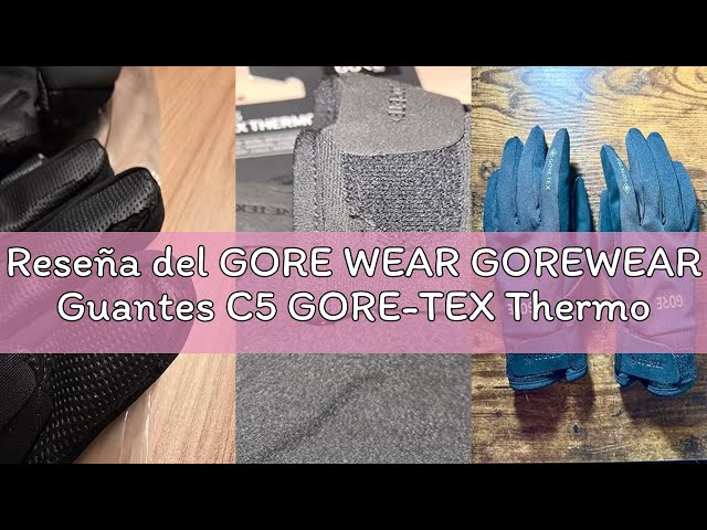Vídeo relacionado con GOREWEAR C5 Guantes Gore-Tex Infinium para Ciclismo, Unisex, Cálidos con Manejo de Pantalla Táctil