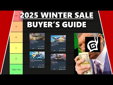 All 2025 Winter Sale Packs Ranked - War Thunder Tier List