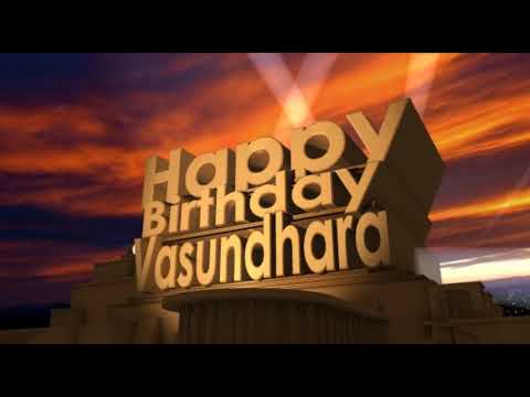 Happy Birthday Vasundhara