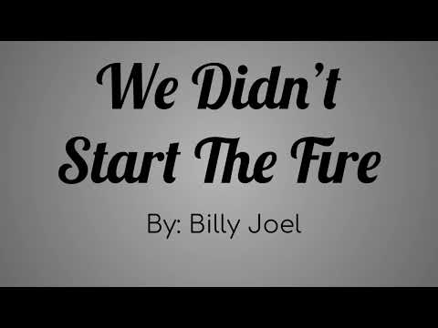Billy Joel - We Didn't Start the Fire Lyric Video