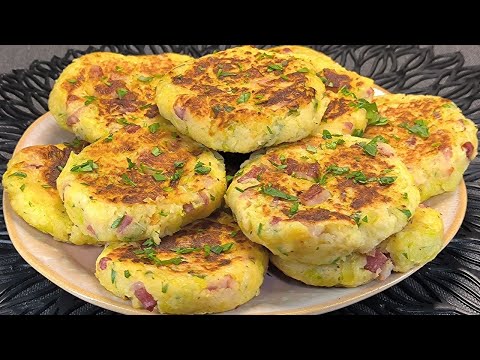 Cena Fácil y Rica: Tortitas de Patatas con Bacon y Puerro en Sartén