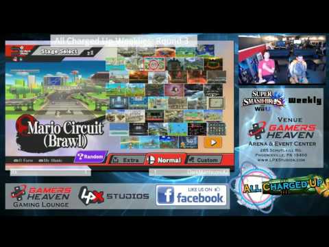 All Charged Up Smash 4 Weekly 20 - Jrx (Mega Man) vs DarkManticoreX2 (Samus) Round 3