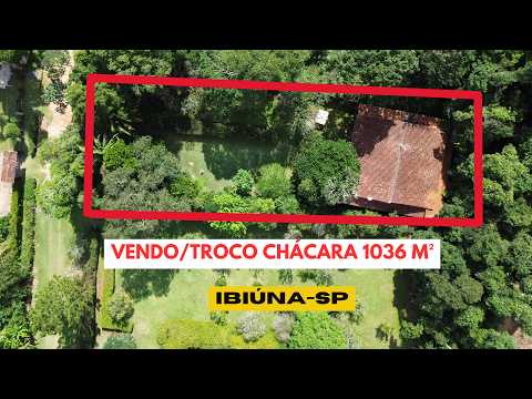 REF.713-VENDO/TROCO CHÁCARA 1036 M² EM IBIÚNA - SP