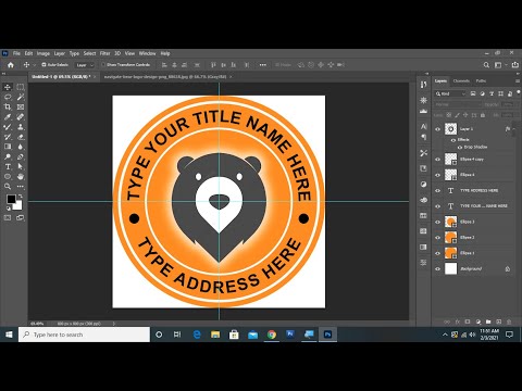 Text Circle Logo Design in Adobe Photoshop 2021 !