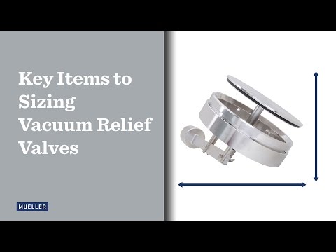 Sizing a Vacuum Relief Valve