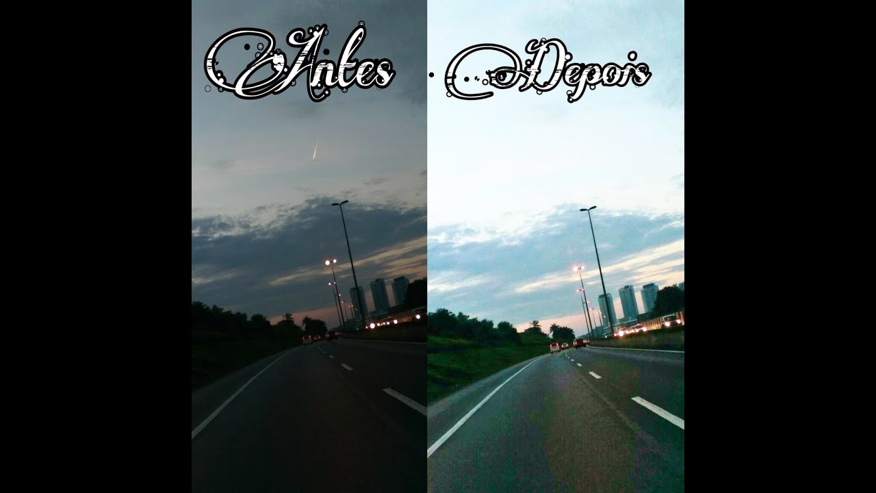 Clareando foto escura App PICSART