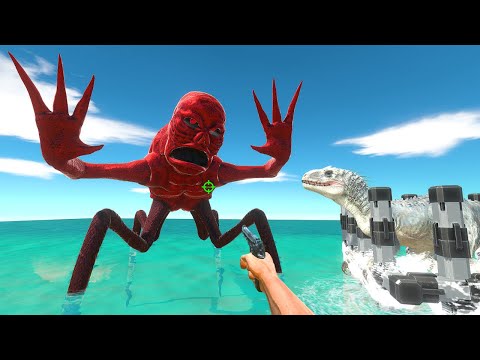 FPS Avatar Rescue Indominus Rex and Fight Titanus Red - Animal Revolt Battle Simulator