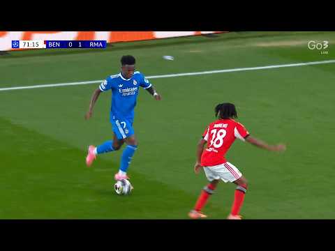 Vinicius JR vs Benfica Uefa Champions League Playoffs 1st Leg