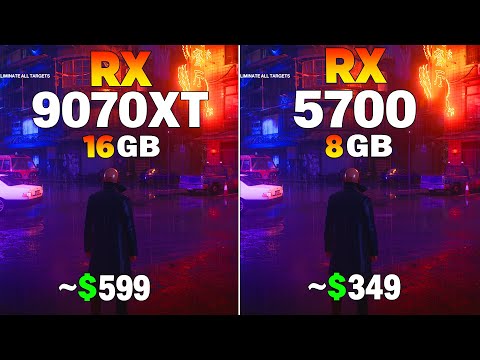 RX 9070 XT vs RX 5700 - Test in 8 Games