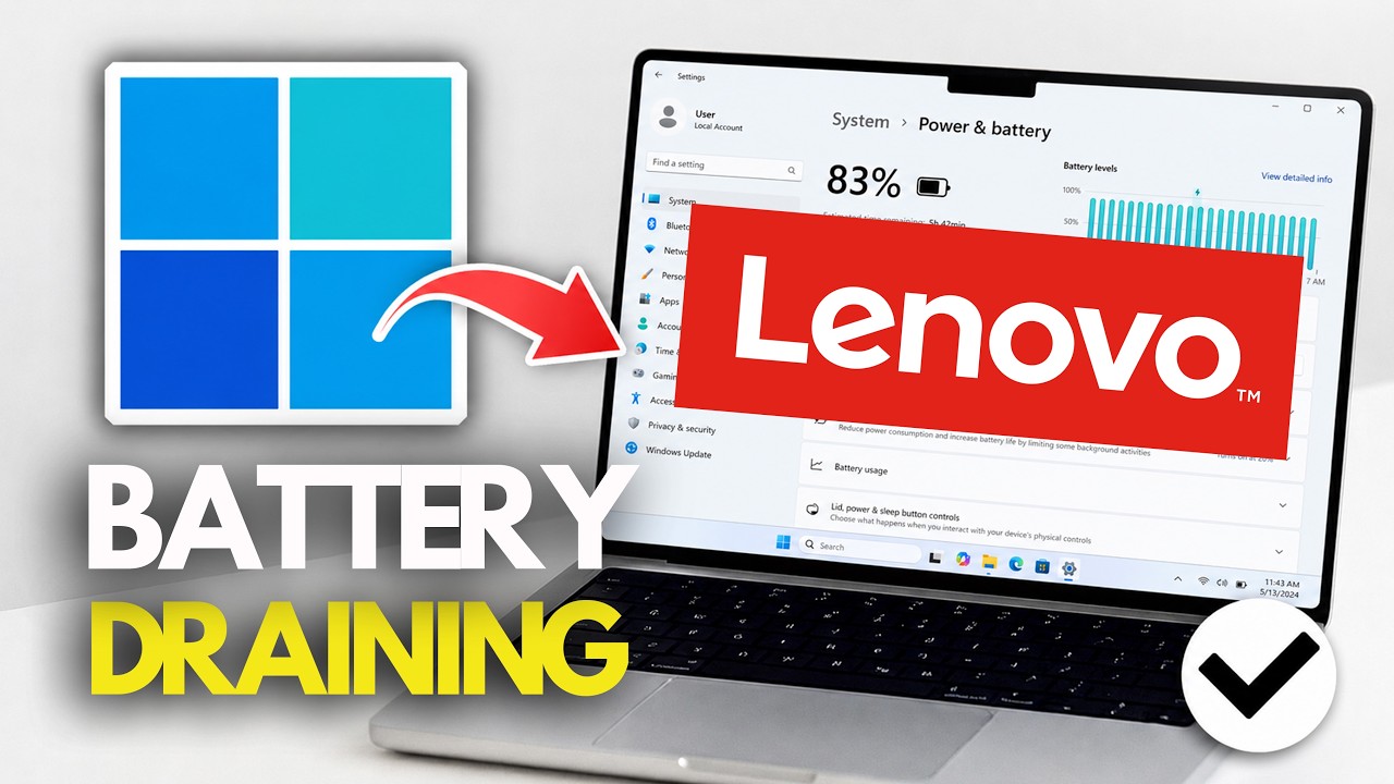 Lenovo Laptop 🔋 | FIX Battery Draining Fast & Not Holding Charge