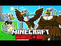 I Survived 100 DAYS As A BALD EAGLE In HARDCORE Minecraft