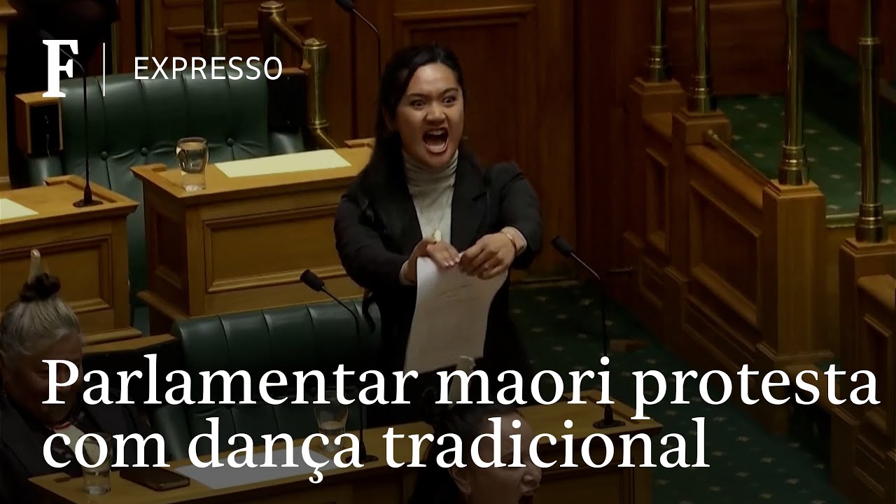 Parlamentares maori fazem dança tradicional em sinal de protesto na Nova Zelândia