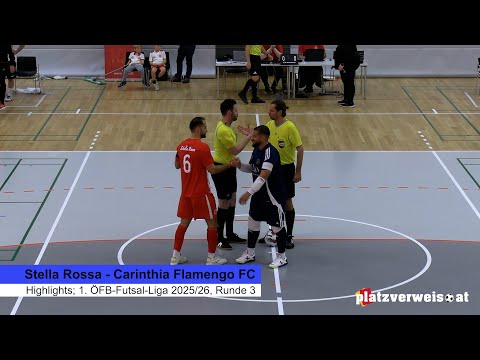 Highlights, Stella Rossa vs. Carinthia Flamengo FC; 1. ÖFB Futsal League 2025/26, Round 3