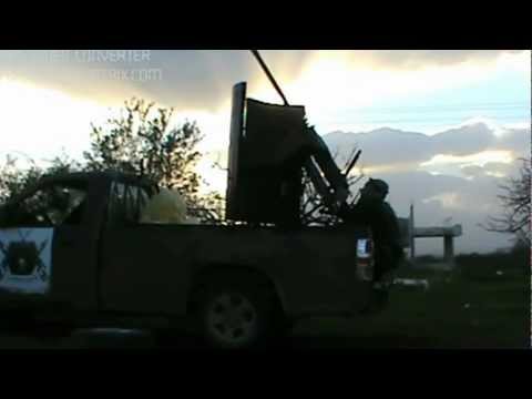 التصدي للطيران الحربي من قبل كتيبة البراء المقاتلة في كفر زيتا في ريف حماة