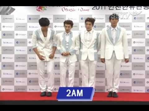 [SSTV] 110813 Incheon Korean Music Wave Red Carpet Interview - 2AM & FT ISLAND