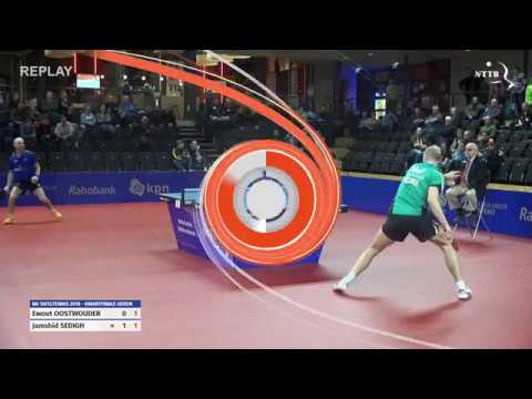 NK 2018 Kwartfinale heren: Ewout Oostwouder - Jamshid Sedigh