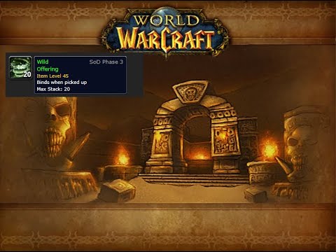 INSANE Wild offering RAID farm in ZF...Season of Discovery phase 3