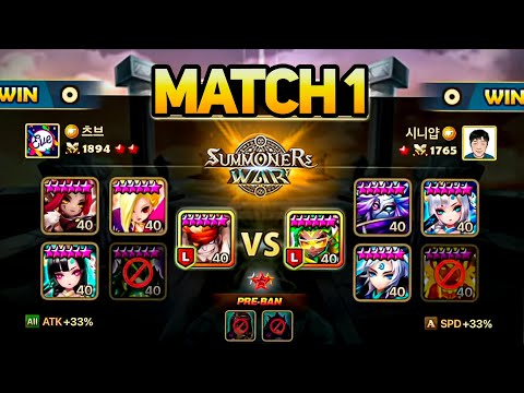 CHOVY vs SINIYAP. SWC2022 APAC Preliminary Group A - Summoners War