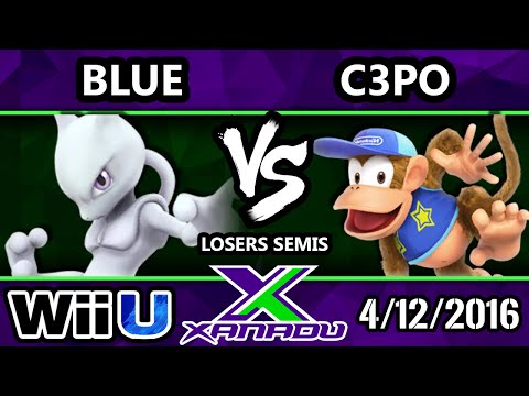 S@X 145 - RF7 | C3PO (Diddy) Vs. Blue (Mewtwo) Losers Semis - Smash Wii U - Smash 4